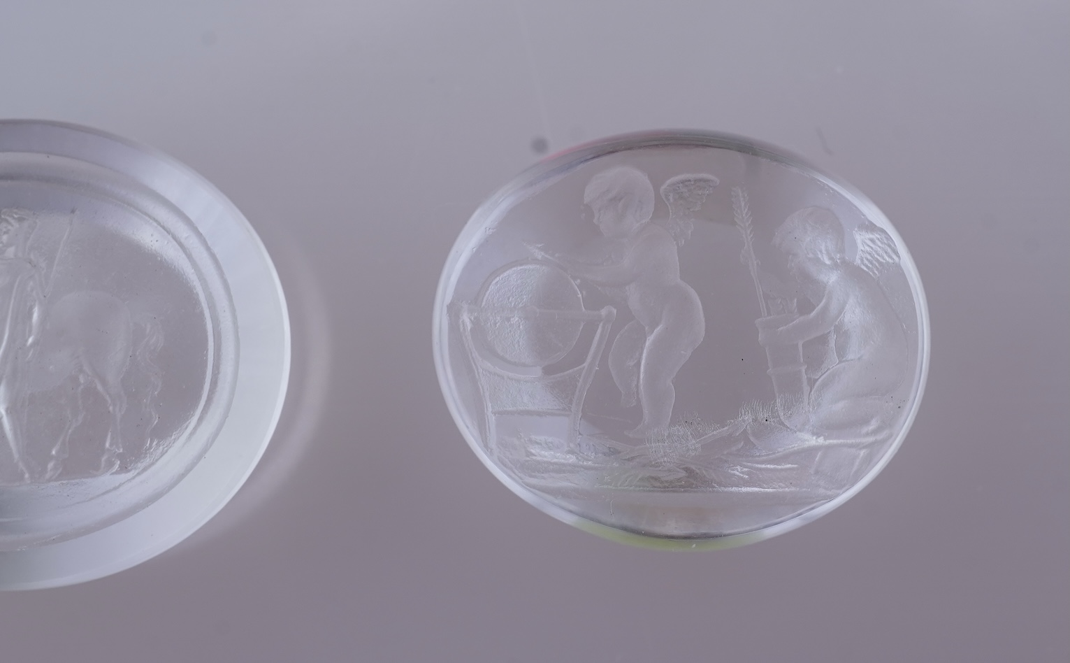 A collection of nine paste intaglios, possibly by William Tassie, late 18th/early 19th century